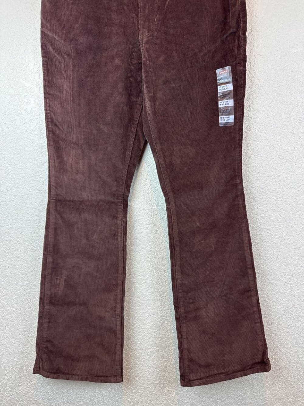 NWT Levi’s 725 High Rise Bootcut Corduroy Pants Brown Women Size 30 Boho Western - Picture 5 of 14